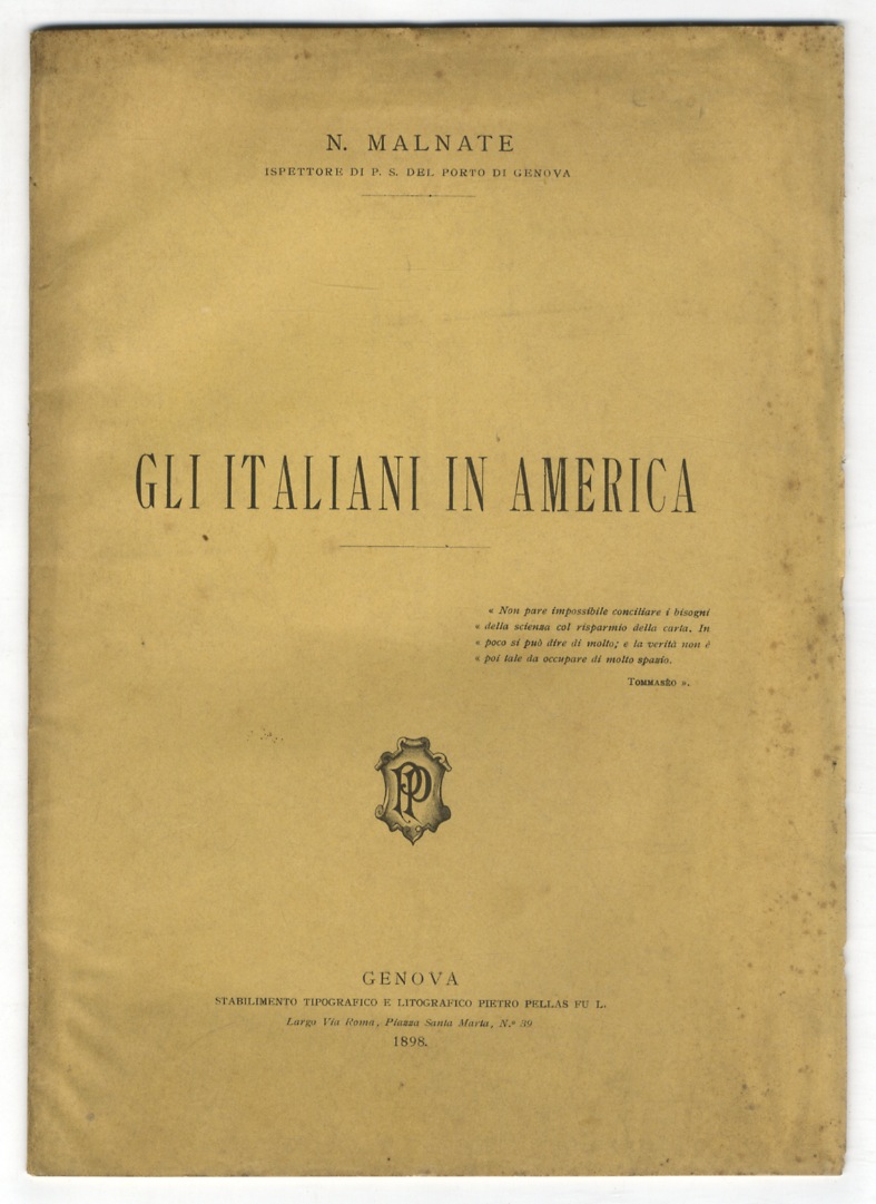 Gli Italiani in America.